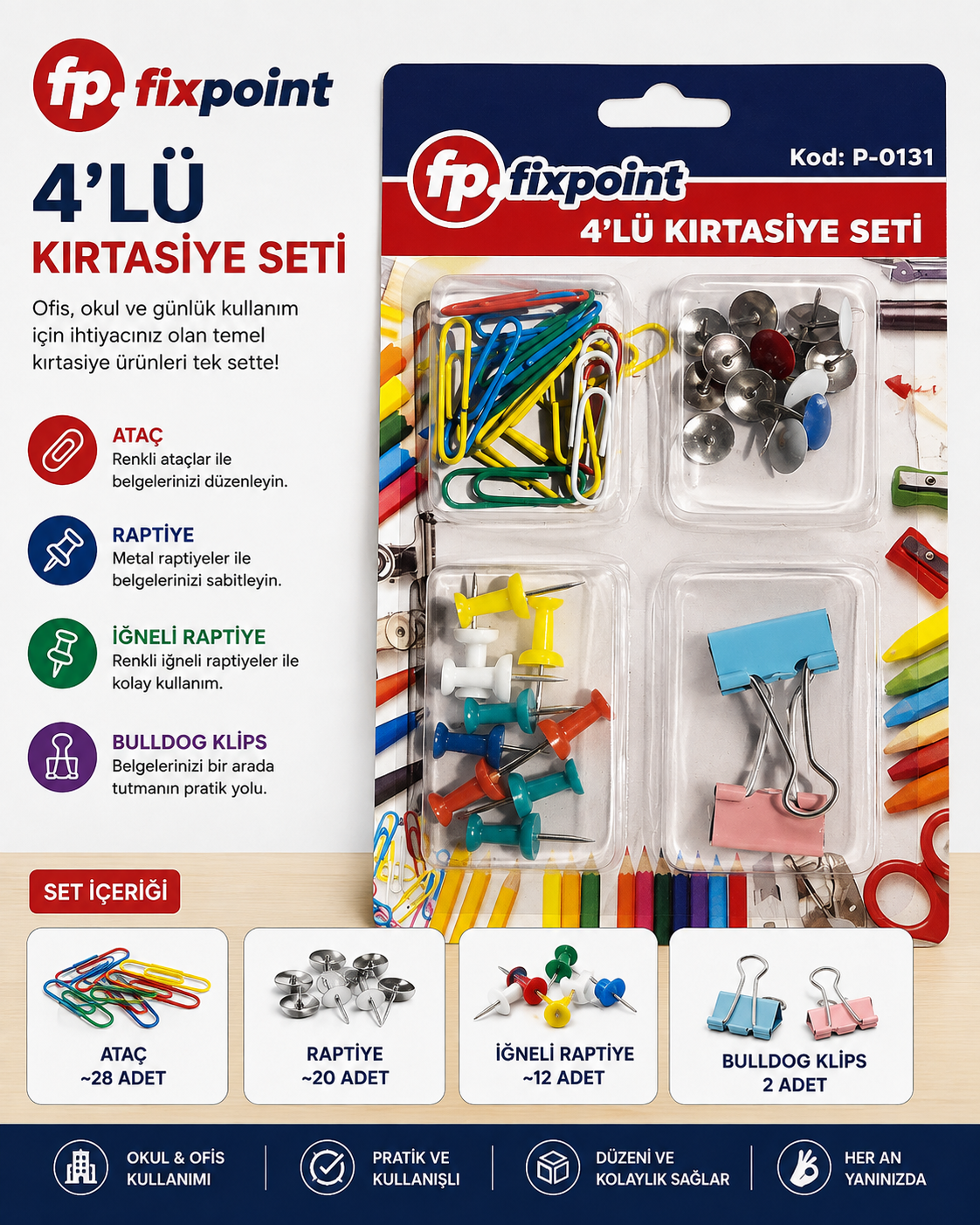 Fixpoint-4lüKırtasiyeSeti