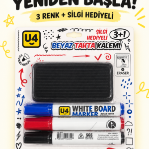U4 Beyaz Tahta Kalemi Seti