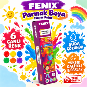 FENİX PARMAK BOYA 6 RENK 3+ YAŞ