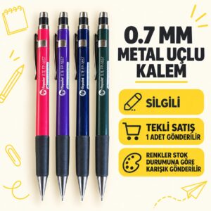 0.7 mm Versatil Uçlu Kalem Tekli – Karışık Renk
