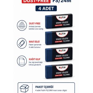 FS24 Mavi Sınav Silgisi 4 Adet