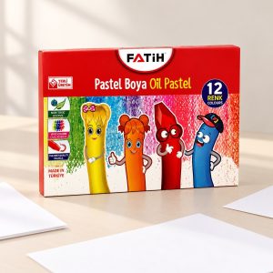 Pastel Boya 12 Renk Karton Kutu