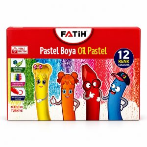 Pastel Boya 12 Renk Karton Kutu