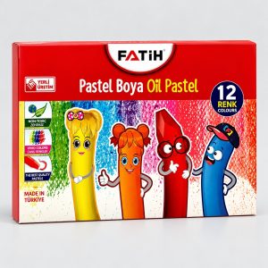 Pastel Boya 12 Renk Karton Kutu
