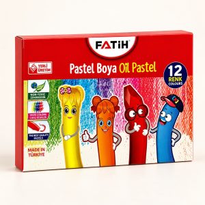 Pastel Boya 12 Renk Karton Kutu