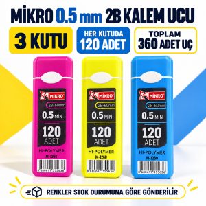Kalem Ucu 0.5mm 60mm 3 Tüp