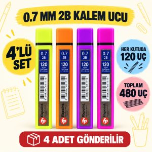 0.7 mm 2B Kalem Ucu 4’lü Set – 4 x 120 Adet