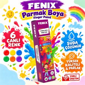 Parmak Boyası 6 Renk 35 Gr 3+ Yaş