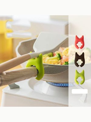 Silikon Tava Tencere Kaşık Tutucu