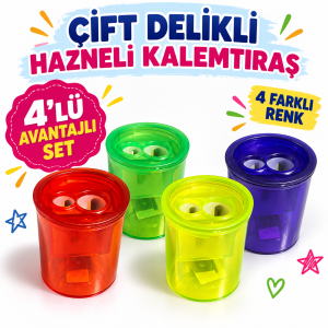 Eisen 413 Çift Delikli Hazneli Silindir Kalemtıraş