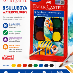 Faber-Castell Sulu Boya – 8’li Set